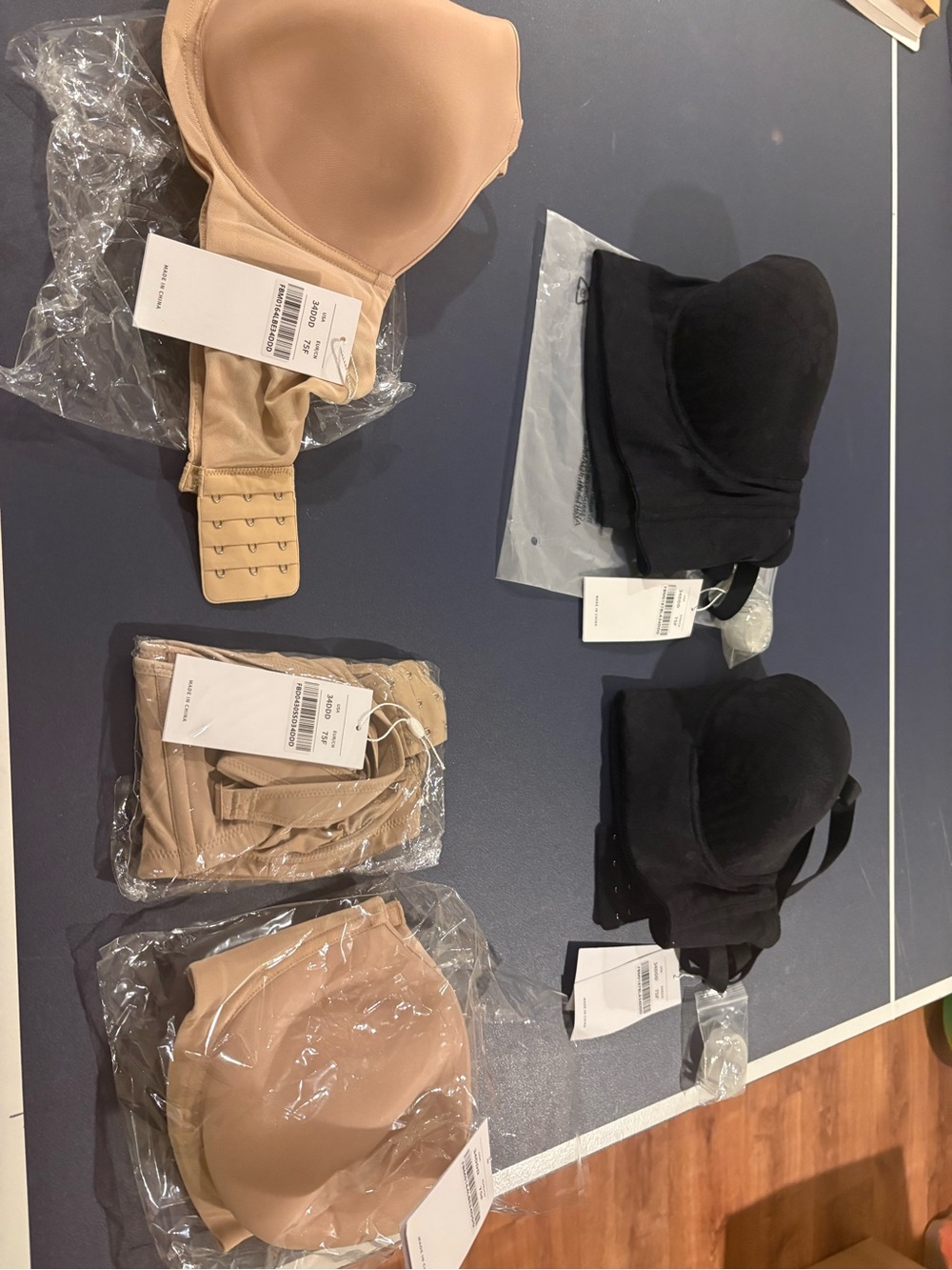 34DDD Five new HSIA bras with tags Different styles
